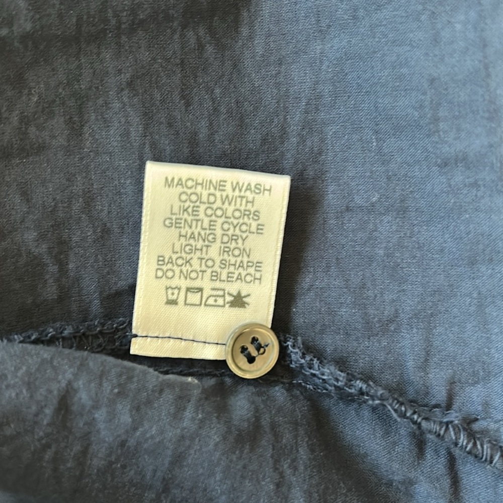 NWT-XiRENA-navy Dixie shirtdress. - Picture 9 of 10